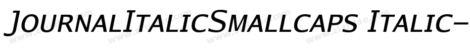 JournalItalicSmallcaps Italic字体转换